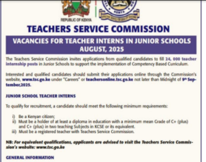  TSC Internship Opportunities