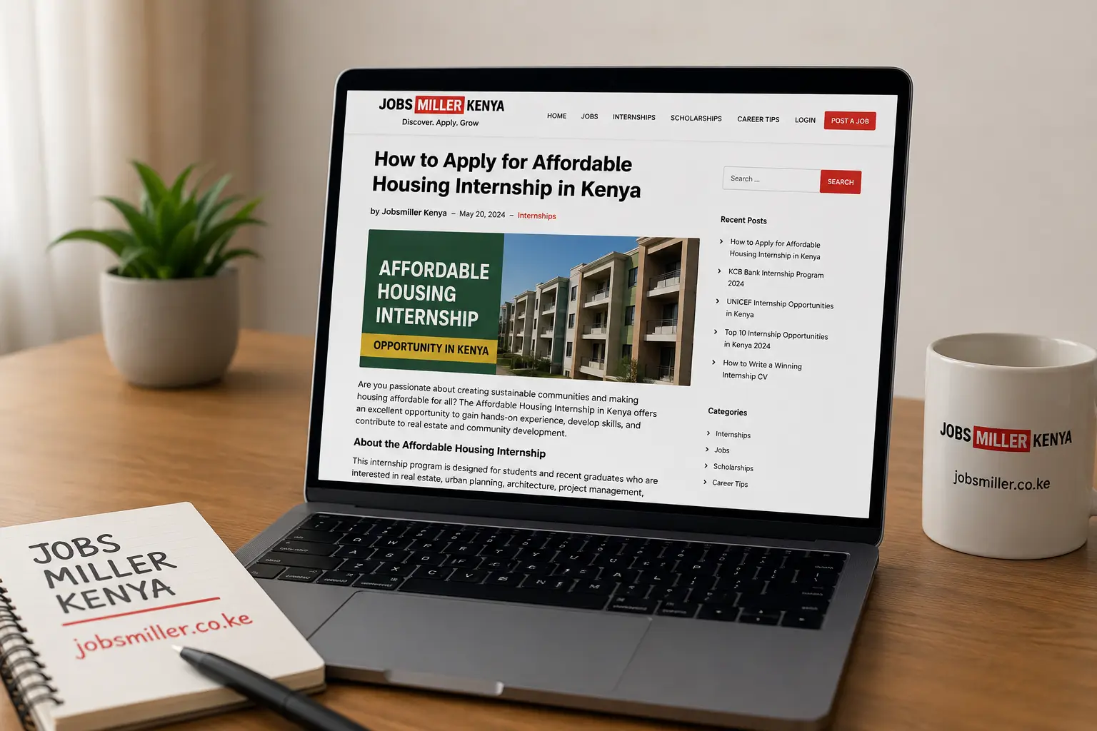 How to Apply for Affordable Housing Internship in Kenya - Jobs Miller Kenya