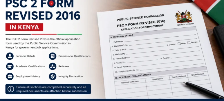 PSC 2 Form Revised 2016 in Kenya: Purpose, Requirements, and How to Fill It Correctly